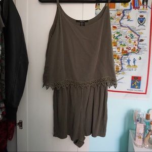 Olive Green Romper, Forever 21